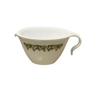 Vintage Corelle Spring Blossom Green (Crazy Daisy) Creamer With Hook Handle MCM